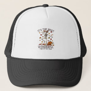 Zijn Meest Wonderbaarlijke Dansende Skelet Hallowe Trucker Pet