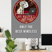 Zijn meester is 802.11n poster (Thuiskantoor)