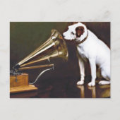 Zijn meester Nipper The Dog Briefkaart (Voorkant)