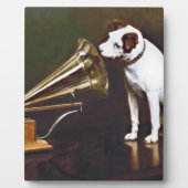 Zijn meester Nipper The Dog Fotoplaat (Voorkant)