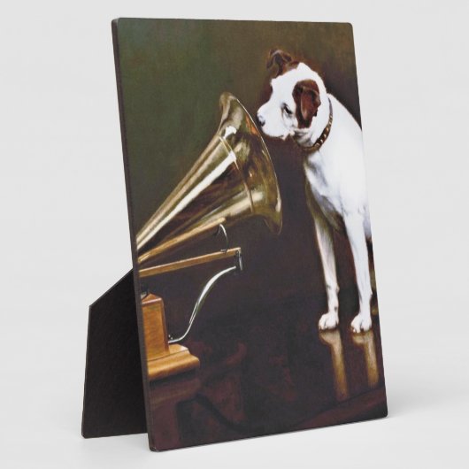 Zijn meester Nipper The Dog Fotoplaat (Zijkant)