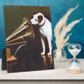 Zijn meester Nipper The Dog Fotoplaat (Zijkant)