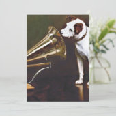 Zijn meester Nipper The Dog Kaart (Staand voorkant)