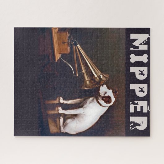 Zijn meester Nipper The Dog Legpuzzel (Horizontaal)