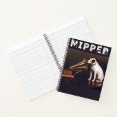 Zijn meester Nipper The Dog Notitieboek (Binnen)