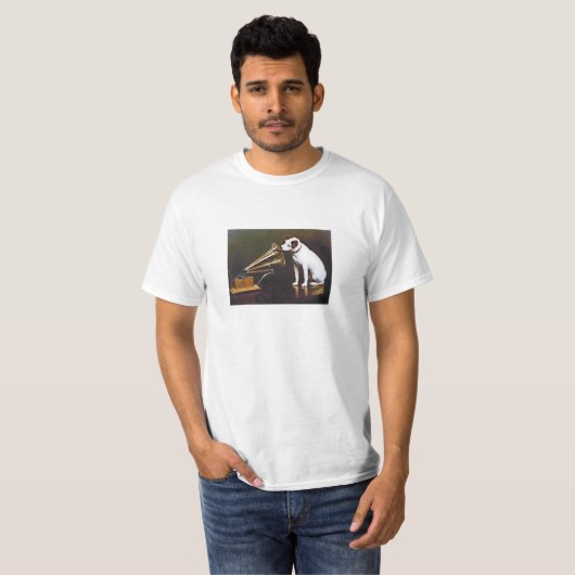 Zijn meester Nipper The Dog T-shirt (Voorkant volledig)