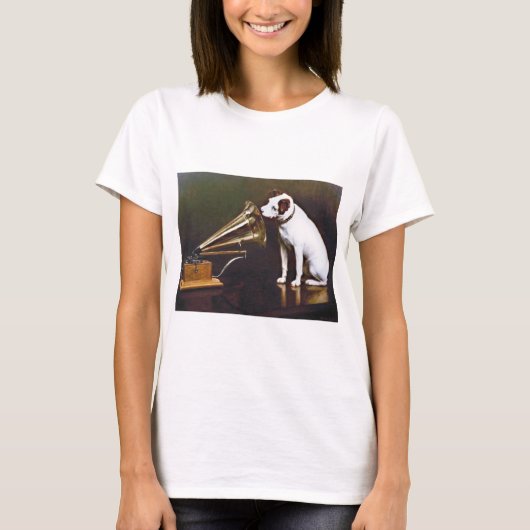 Zijn meester Nipper The Dog T-shirt (Voorkant)