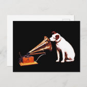 Zijn meesterstem, Francis Barraud Briefkaart (Voorkant / Achterkant)