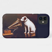 Zijn meesterstem, Francis Barraud Case-Mate iPhone Case (Achterkant (horizontaal))