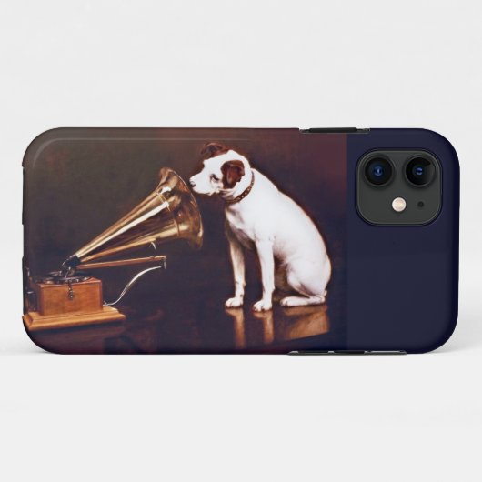 Zijn meesterstem, Francis Barraud Case-Mate iPhone Case (Achterkant (horizontaal))