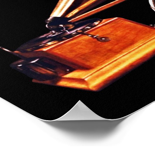 Zijn meesterstem, Francis Barraud Poster (Hoek)