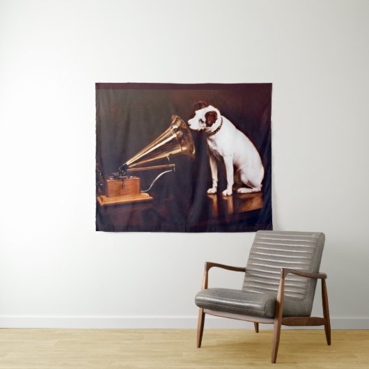 Zijn meesterstem, Francis Barraud Wandkleed (In Situ (horizontaal))