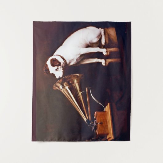 Zijn meesterstem, Francis Barraud Wandkleed (Voorkant)