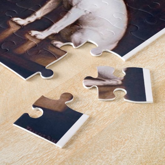 Zijn meesterstem  gestapeld legpuzzel (Zijkant)