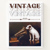 Zijn meesterstem gestapeld notitieboek (Achterkant)