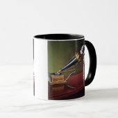 Zijn meesterstem  kleur mok (Voorkant rechts)