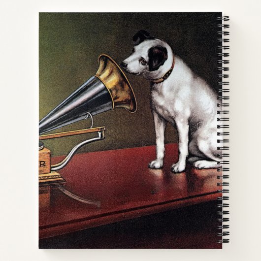 Zijn meesterstem  kleur notitieboek (Achterkant)