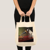 Zijn meesterstem  kleur tote bag (Voorkant (product))