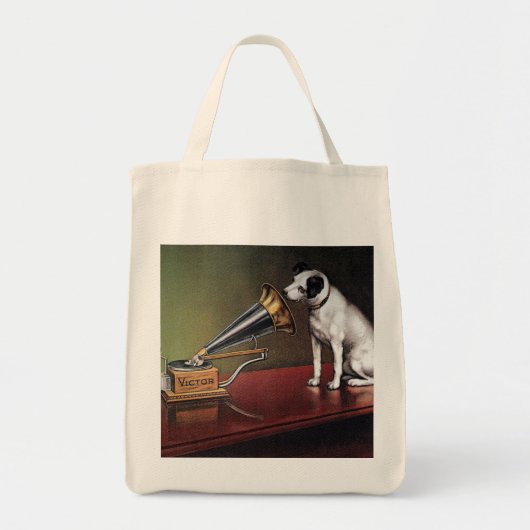 Zijn meesterstem  kleur tote bag (Voorkant)