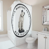 Zijn meesterstem RCA Victor Douchegordijn (In situ)