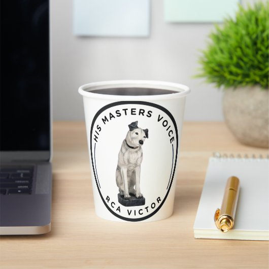 Zijn meesterstem RCA Victor Papieren Bekers (Insitu)