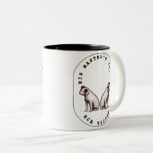 Zijn meesterstem RCA Victor Tweekleurige Koffiemok (Voorkant rechts)