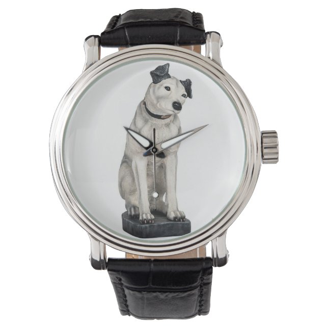 Zijn meesterstem signatuur Nipper The Dog Horloge (Voorkant)