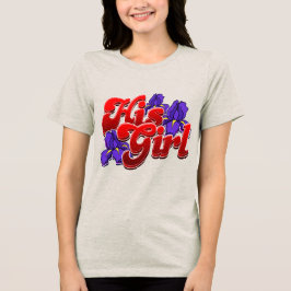 Zijn meisje Tri-Blend shirt