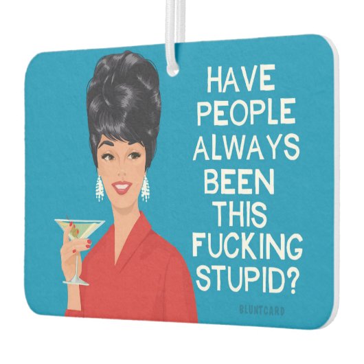 Zijn mensen altijd zo dom geweest? luchtverfrisser (Links)