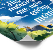 Zijn Mercies Boho Christelijke Nursery Wall Art Pr Poster (Hoek)