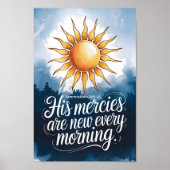 Zijn Mercies Christelijke Wall Art Print (Voorkant)