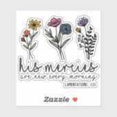 Zijn Merkels zijn nieuwe Christelijke Bijbelbloeme Sticker (Vel)