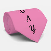 ZIJN MIJN BIRTHDAAGBALLOON PINK STROPDAS (Opgerold)