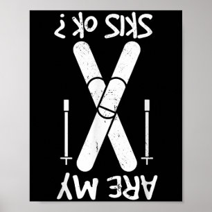 Zijn mijn luchten oké, Wintersporten, Skiën, Skile Poster