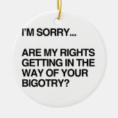 ZIJN MIJN RECHTEN OP DE WEG KERAMISCH ORNAMENT (Voorkant)