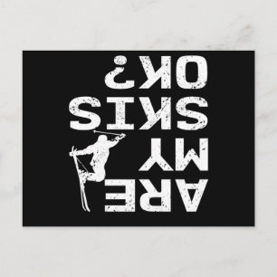 Zijn mijn Skis OK Funny Skier Gezegde? Briefkaart