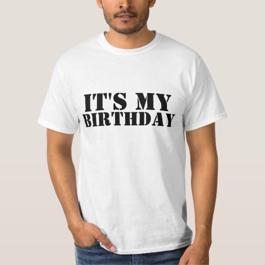 ZIJN MIJN TWEEDE DAG T-SHIRT (Voorkant)