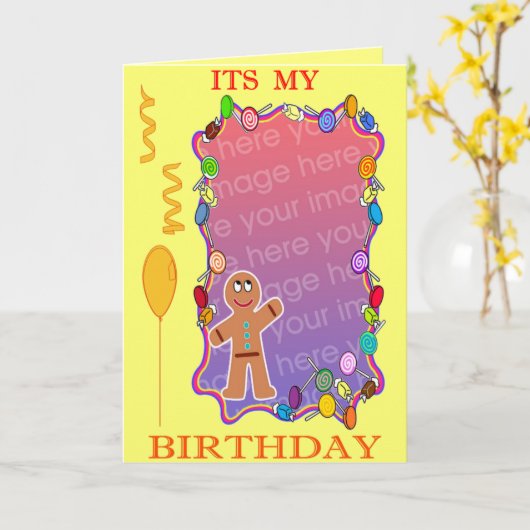 ZIJN MIJN VERJAARDAG KAART (Gele Bloem)