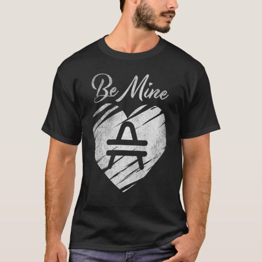 Zijn Mine AMP Valentijn Crypto Token Cryptocurer T-shirt (Voorkant)