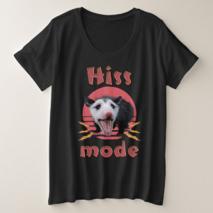 Zijn modus Grappig Opossum Sissen Grote Maat T-shirt