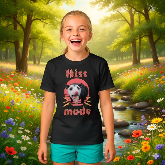 Zijn modus Grappig Opossum Sissen T-shirt