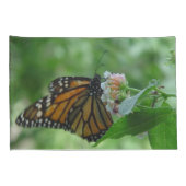 Zijn Monarchvlinder Bloemen Standaard Hoesjes Kussensloop (Achterkant-Rechts)