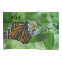 Zijn Monarchvlinder Bloemen Standaard Hoesjes