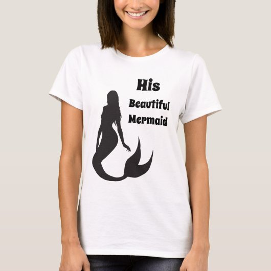 Zijn mooie zeemeermin t-shirt (Voorkant)