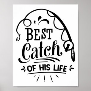 Zijn mooiste vangst ooit Matching koppel vissen  Poster