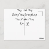 Zijn motorfiets briefkaart (Achterkant)