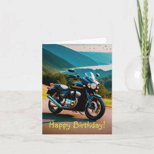 Zijn motorfiets kaart