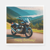 Zijn motorfiets servet (Voorkant)