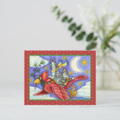 ZIJN N' FITZ GRAPPIGE KATTEN, GIGANTISCHE KERSTKAR FEESTDAGENKAART (Staand voorkant)