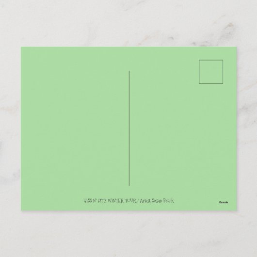 ZIJN N' FITZ GRAPPIGE KATTEN, GIGANTISCHE KERSTKAR FEESTDAGENKAART (Achterkant)